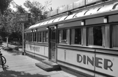 A classic American diner, the kind of place where the debate between catsup and ketchup plays out at every table