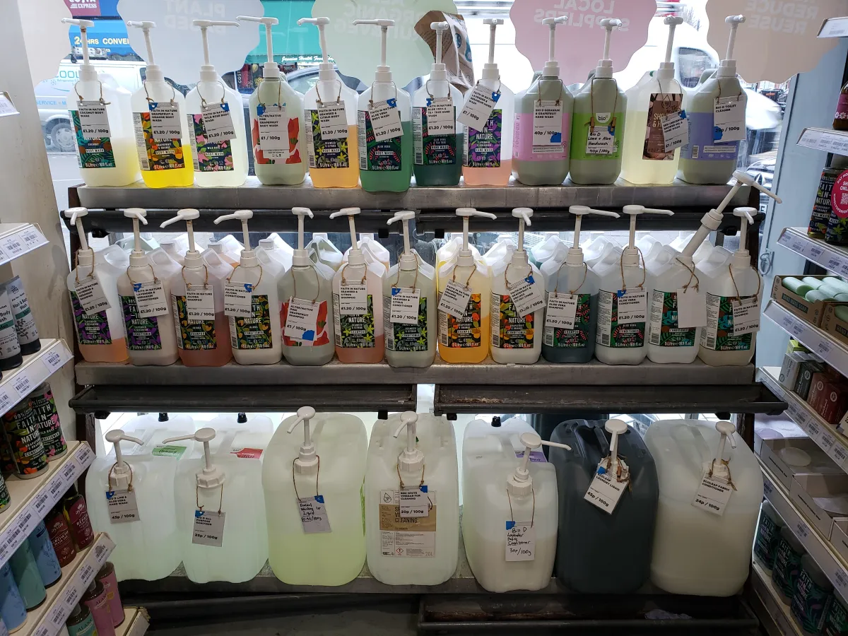 Eco-friendly cleaning product refills for household stain treatment