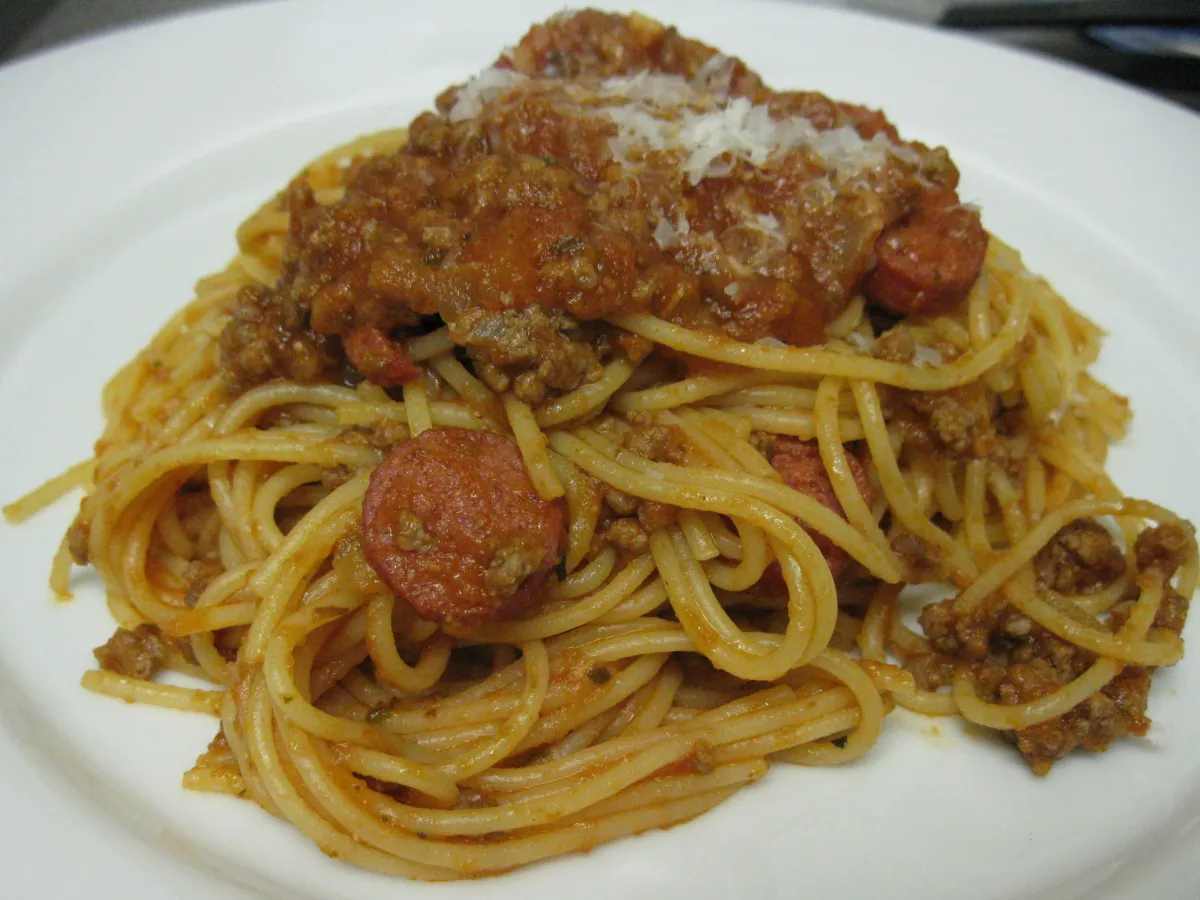 Filipino Spaghetti Showcasing the Beloved Banana Ketchup Tradition