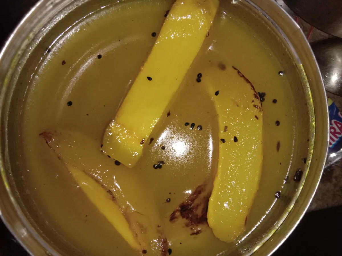 Tangy green mango chutney, a beloved tropical condiment