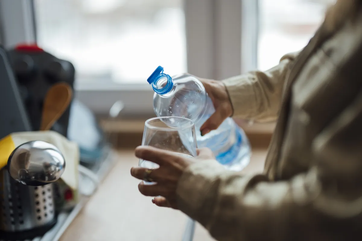 Pouring a clear liquid from a bottle — Crystal Clear Ketchup poured just like this but tasted