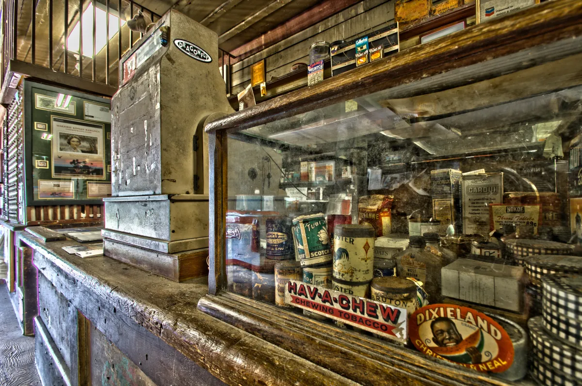A vintage American general store packed with classic Americana
